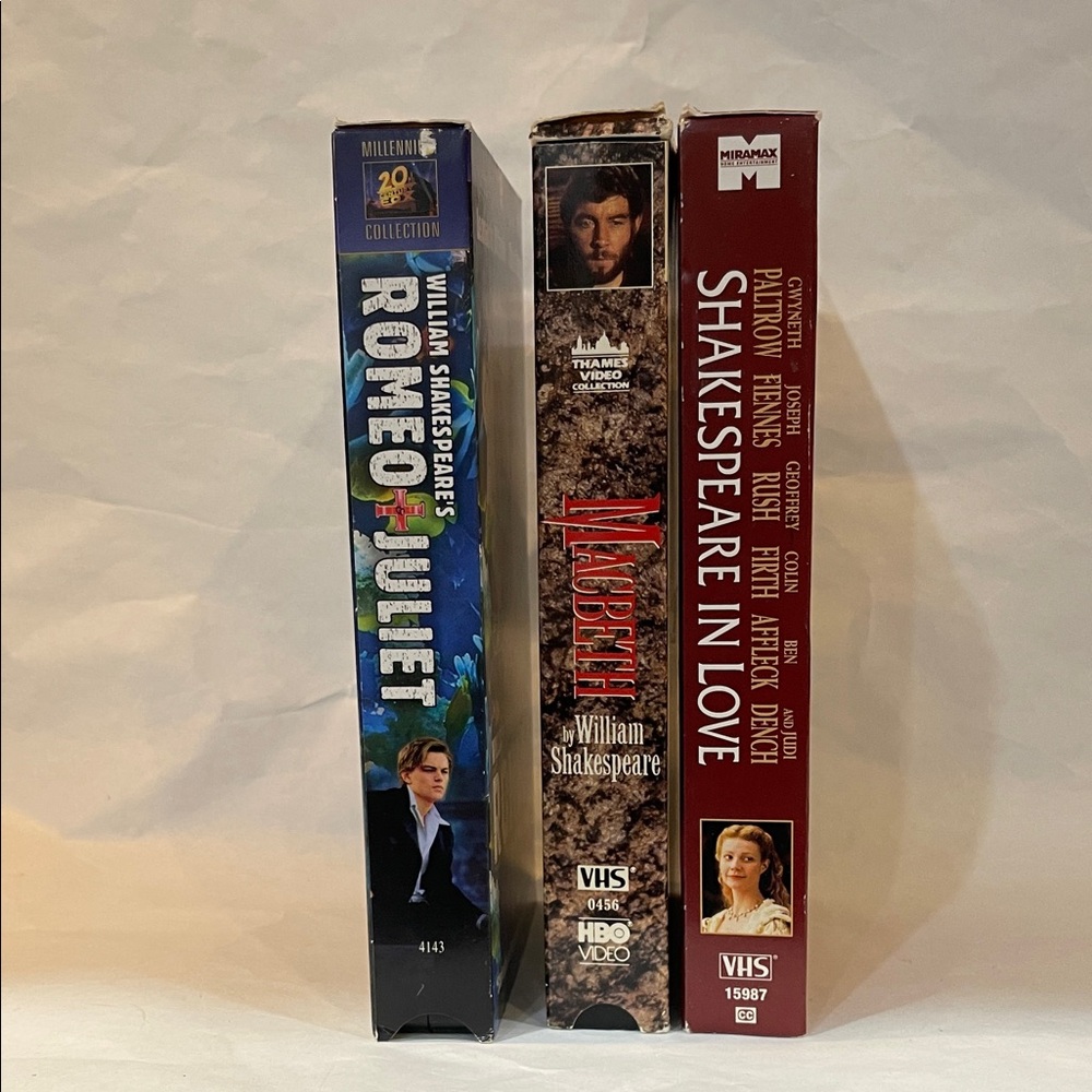 William Shakespeare VHS Collection -